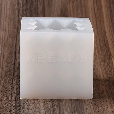 Faceted Rhombus-shaped Cube Food Grade Silicone Molds DIY-D097-09-1