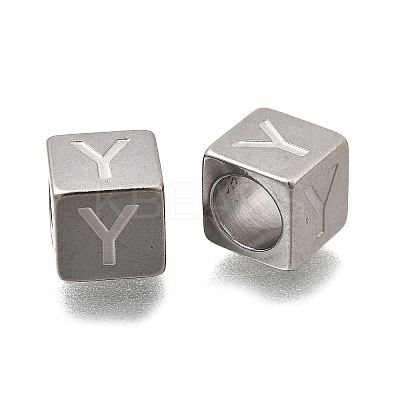 304 Stainless Steel European Beads STAS-D382-02Y-P-1