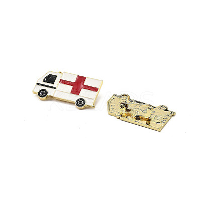 12Pcs 12 Styles Medical Enamel Pins JEWB-A033-04G-1