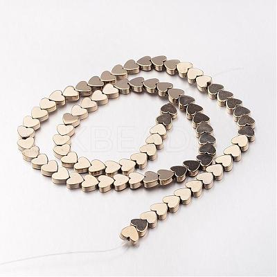 Electroplate Non-magnetic Synthetic Hematite Bead Strands G-F300-23C-06-1