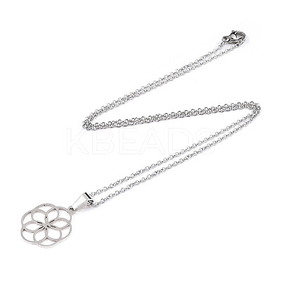 Non-Tarnish 201 Stainless Steel Pendant Necklaces LS-NJEW-S105-JN599-45-1-1
