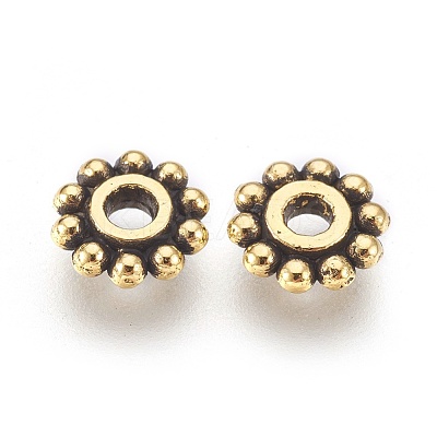 Gear Tibetan Style Alloy Spacer Beads GAB145-1