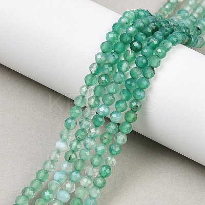 Natural Green Onyx Agate Beads Strands G-L633-A01-3mm-1