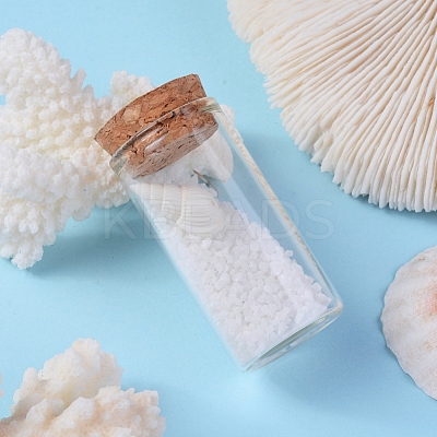 Empty Small Glass Cork Bottles AJEW-WH0035-03-3x6cm-1