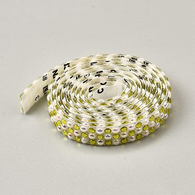 Resin Self Adhesive Sewing Trim Rhinestone Tape DIY-TAC0023-50E-1