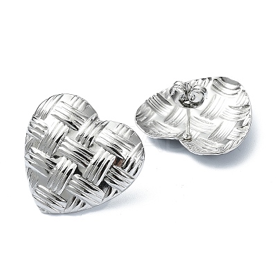 Tarnish Resistant 201 Stainless Steel Stud Earrings EJEW-K270-23P-1