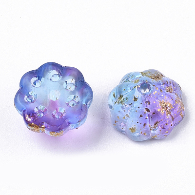 Two Tone Transparent Spray Painted Glass Beads LS-X-GLAA-N035-06A-G01-1