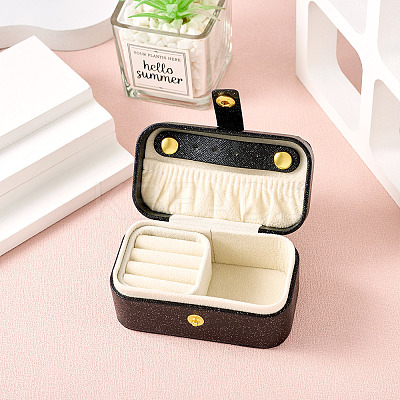 1Pc PU Imitation Leather Jewelry Box LBOX-TA0001-01C-1