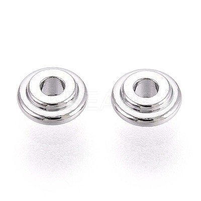 Brass Spacer Beads KK-T075-59P-1