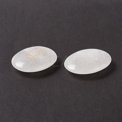 Natural Quartz Crystal Healing Massage Palm Stones G-E579-03F-1