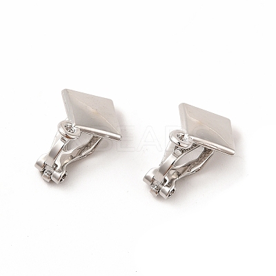 Alloy Clip-on Earring Findings PALLOY-M208-04P-1