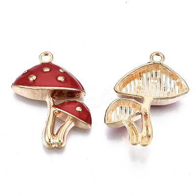 Eco-Friendly Alloy Enamel Pendants X-ENAM-Q437-047-NR-1