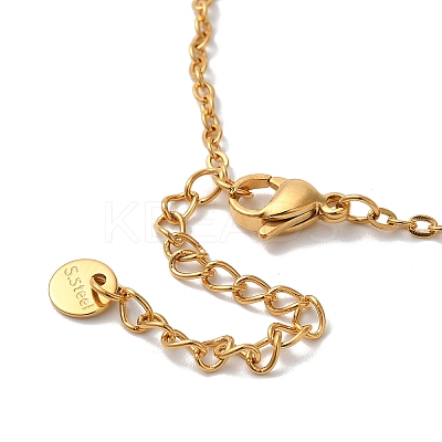 Stainless Steel Crystal Rhinestone Butterfly Tassel Pendant Necklaces for Women NJEW-G145-02G-1