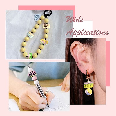 9Pcs 9 Colors Opaque Acrylic Beads OACR-CJ0002-63-1
