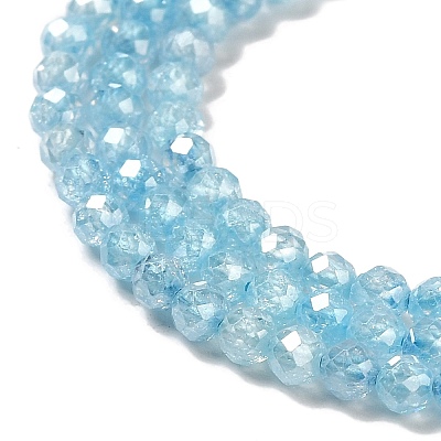 Cubic Zirconia Bead Strands ZIRC-C006-01B-08-1