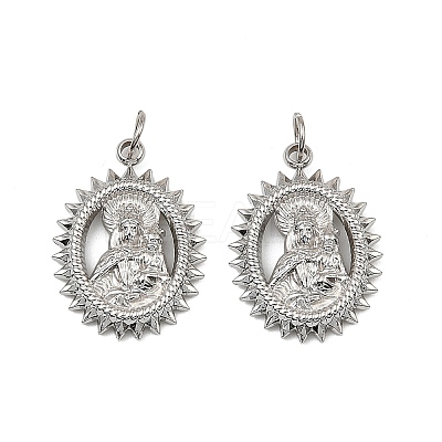 Virgin Mary Theme 304 Stainless Steel Pendants LS-STAS-I356-05P-01-1