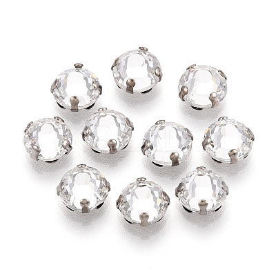 Flat Round Sew on Rhinestone KK-N282-01C-P-1