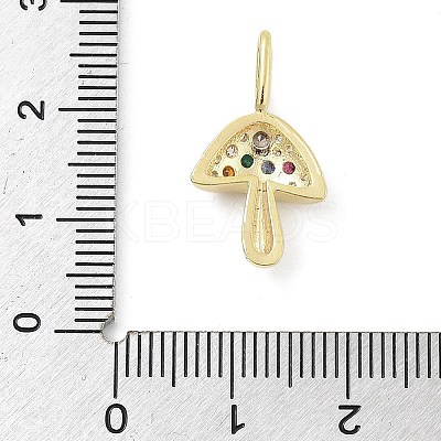 Brass Micro Pave Cubic Zirconia Pendants KK-S514-04F-G-1