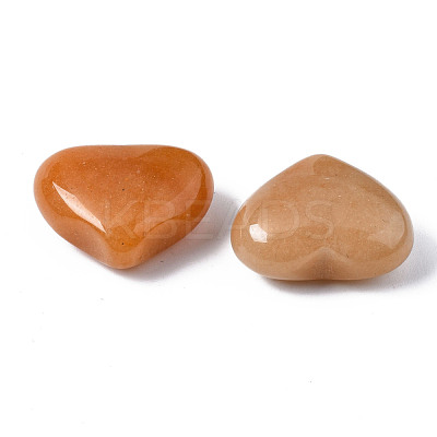 Natural Red Aventurine Heart Palm Stone G-S299-120-1