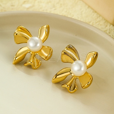 304 Stainless Steel Stud Earrings EJEW-C133-03G-1