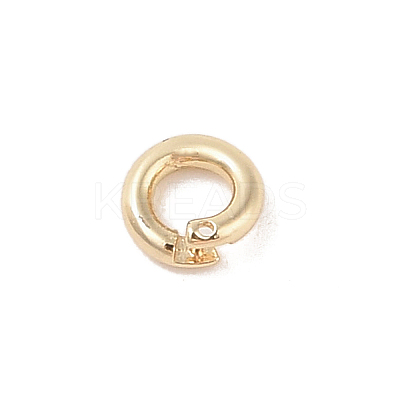 Brass Locking Jump Rings KK-S369-01G-01-1