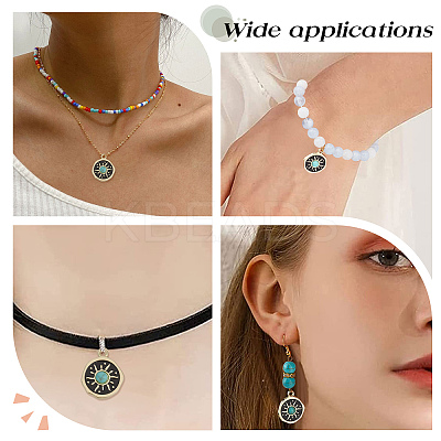 Rack Plating Alloy Enamel Pendants FIND-SC0003-84-1