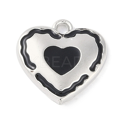 Rack Plating Alloy Enamel Charms PALLOY-F018-13P-01-1