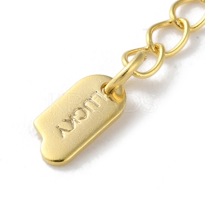 Brass Lobster Clasps & Ends with Chain KK-F880-35G-1
