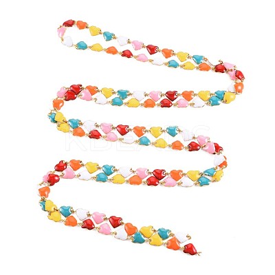Ion Plating(IP) 304 Stainless Steel Heart Link Chains STAS-N092-126-1
