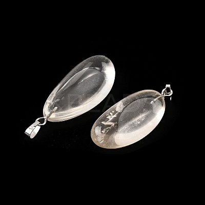 Natural Quartz Crystal Pendants G-S390-01B-P-1