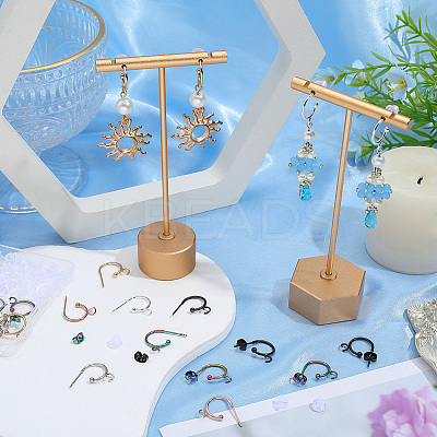 24Pcs 6 Colors 304 Stainless Steel Stud Earring Findings STAS-SC0009-55-1