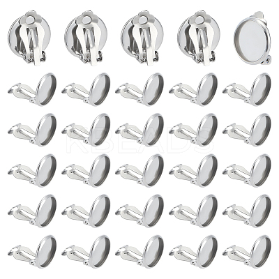 60Pcs 316 Stainless Steel Clip-on Earring Findings STAS-ME0001-61-1