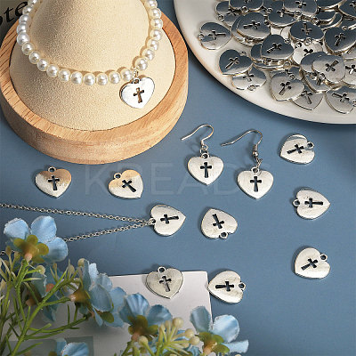 120Pcs Tibetan Style Alloy Pendants FIND-CA0008-56-1