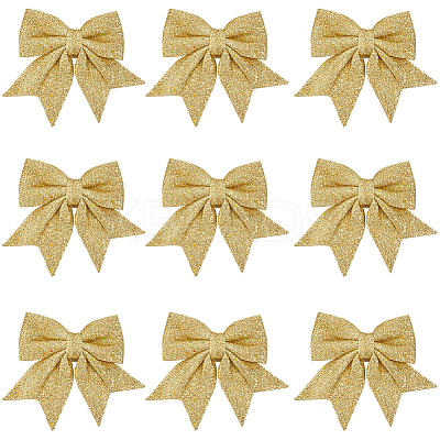 10Pcs Glitter Foam Bowknot Ornament Accessories FIND-GF0008-55B-1