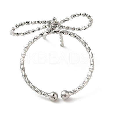 Brass Cuff Rings for Women RJEW-D026-01P-1