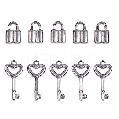 10Pcs 2 Styles 304 Stainless Steel Pendants STAS-SZ0001-34P-1