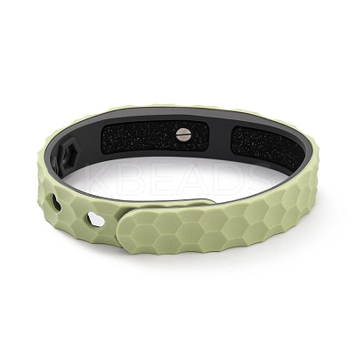 Flat Silicone Cord Bracelets BJEW-F421-01E-1