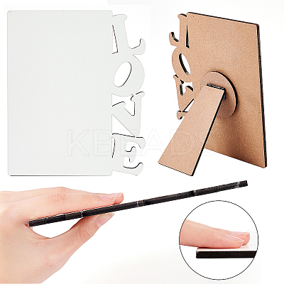 Sublimation MDF Blanks Photo Frame DJEW-CN0001-04-1