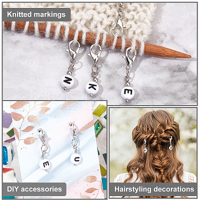 2 Sets Acrylic Pendants Decoration HJEW-PH0001-60B-1