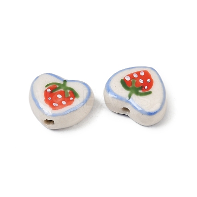 Handmade Porcelain Beads PORC-D011-01G-1