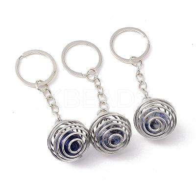 Natural & Synthetic Gemstone Keychain KEYC-E035-01P-1