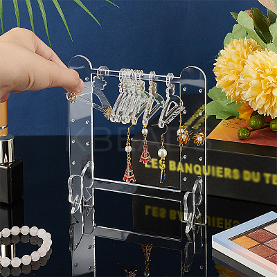 2 Sets Butterfly Acrylic Earring Display Stands EDIS-HY0001-13A-1