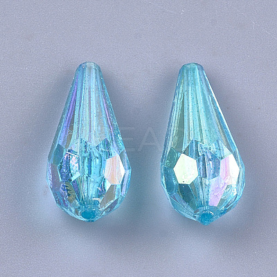Transparent Acrylic Beads TACR-T007-09-1