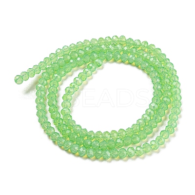 Baking Paint Transparent Glass Beads Strands DGLA-A034-J2mm-B09-1