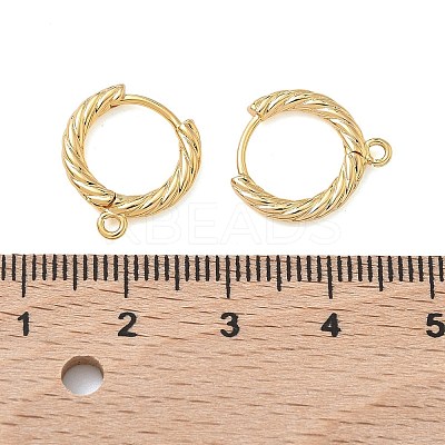 SHEGRACE Brass Hoop Earrings Findings XGR0152G-90G-1