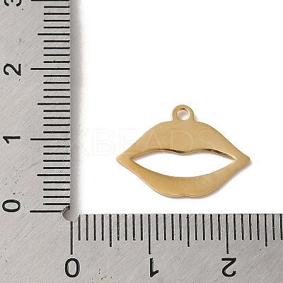 304 Stainless Steel Charms STAS-L022-307G-1