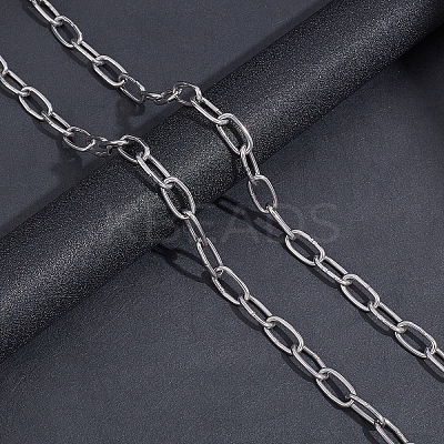 2Pcs 2 Style 304 Stainless Steel Cable Chain STAS-GA0001-06-1