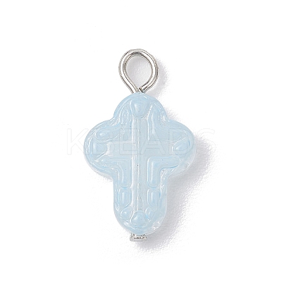 Glass Pendants PALLOY-JF03681-01-1
