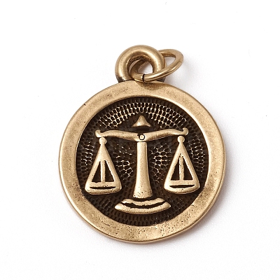 Brass Pendants KK-I668-01AB-12-1