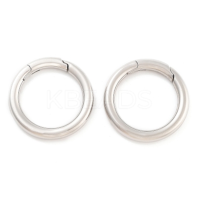 Non-Tarnish 316 Stainless Steel Spring Gate Rings STAS-M296-01P-E-01-1